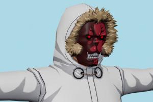 Enji Koma Tokyo-Ghoul, male, man, people, human, xna, characters, rigged